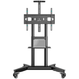 ONKRON Mobile TV stand for 32"-75" up to 50 kg, black