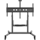 ONKRON Mobile TV Stand Rolling TV Cart for 50 to 100-Inch Screens up to 120 kg, black
