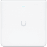 UBIQUITI U6 Enterprise In-Wall, 10 spatial streams, 115 m² (1,250 ft²) coverage, 600+ connected devices, Powered using PoE+/PoE++, (4) GbE ports with (1) PoE output, 2.5 GbE uplink.