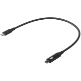 Ubiquiti UACC-Cable-USB-100W-0.3M-BK USB-C Cable with Charge Display, 100W max power output, 0.3m