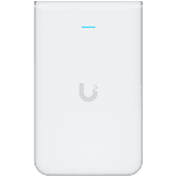 UBIQUITI In-Wall HD; WiFi 5; 6 spatial streams; 90 m² (1,000 ft²) coverage; 200+ connected devices; Powered using PoE/PoE+; (4) GbE ports with (1) PoE output; GbE uplink.