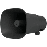 Ubiquiti UP-AI-Horn-Speaker-B All-weather PoE 120 dB horn speaker with advanced AI alert functionality and versatile wall, corner, and pole mounting options
