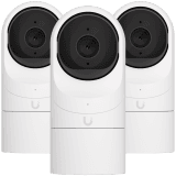 UBIQUITI G3 Flex 3-pack; FHD (2MP) video resolution; Versatile table or ceiling mounting; 6 m (20 ft) IR night vision; Connect and power using PoE; Record audio with an integrated microphone; Weather-resistant (outdoor covered).
