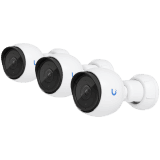 UBIQUITI G4 Bullet 3-pack;  2K (4MP) video resolution; Flexible 3-axis adjust mount; 9 m (30 ft) IR night vision; AI