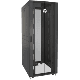 Rack 42U 1998mm (1998”)H x 800mm (31.50”)W x 1115mm (43.89”)D with (1) 77% Perforated Locking Front Door, (2) 77% Perforated Split Locking Rear Doors, Color RAL 7021 Black gray