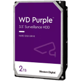 HDD Video Surveillance WD Purple 2TB CMR, 3.5'', 64MB, 5400 RPM, SATA, TBW: 180