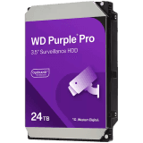 HDD Video Surveillance WD Purple Pro 24TB CMR, 3.5'', 512MB, 7200 RPM, SATA, TBW: 550