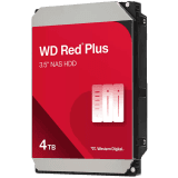 HDD NAS WD Red Plus 4TB CMR, 3.5'', 128MB, 5400 RPM, SATA, TBW: 180