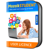 Mozaik STUDENT license for all platform, for one student, 1 year
