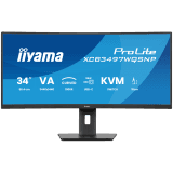 34" UW Curved VA-panel, 3440x1440-120Hz, 350cdm, 0,4ms MPRT, Speakers,USB-C Dock (LAN/KVM/95W PD),DisplayPort