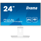 IIYAMA Monitor LED XUB2497HSN-W2 23.8" IPS 1920 x 1080 @100Hz 16:9 300 cd/m² 1300:1 1ms HDMI DP USB-C 65W RJ45 height, swivel, tilt, pivot (rotation both sides)