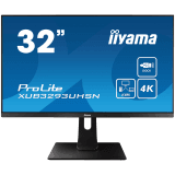 IIYAMA Prolite XUB3293UHSN-B5 Business Monitor - 80 cm (31.5''), 4K UHD (3840x2160), IPS LED, 60Hz, 4ms, 350 cd/m², matte / black