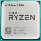 AMD CPU Desktop Ryzen 5 4C/8T 3400G (4.2GHz,6MB,65W,AM4) box, RX Vega 11 Graphics, with Wraith Stealth Cooler
