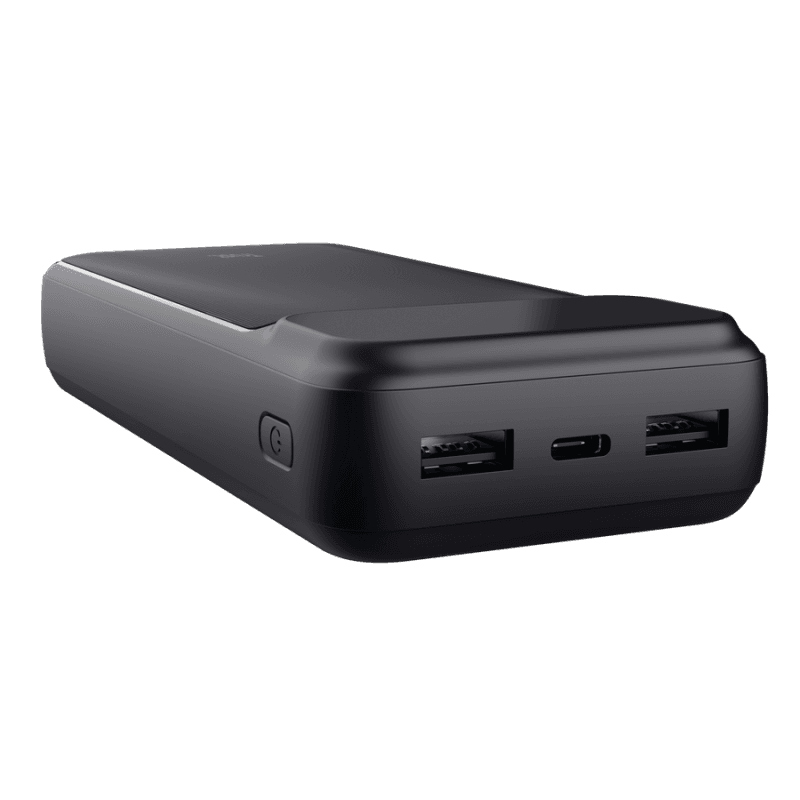 Baterie externa Trust Avala, capacitate 20.000mAh, 3 porturi, timp reincarcare 6 ore, negru