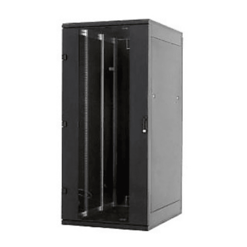 Rack de podea 19 Triton 22U 600x600mm usa fata sticla panouri laterale/spate detasabile sectiuni pentru ventilatie