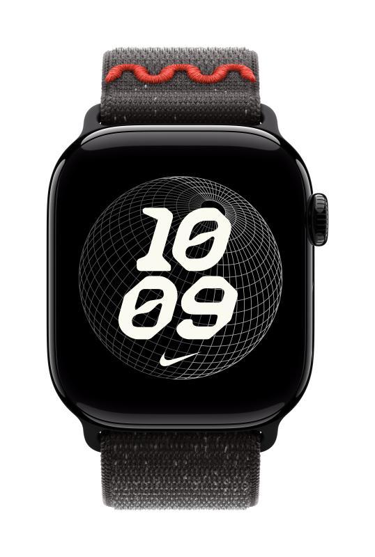 Curea pentru Apple Watch 42mm Midnight Black Nike Sport Loop