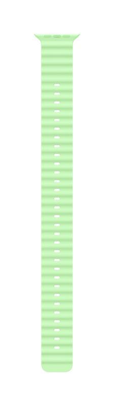 Curea pentru Apple Watch 49mm Neon Green Ocean Band Extension - Natural TitaniumFinish
