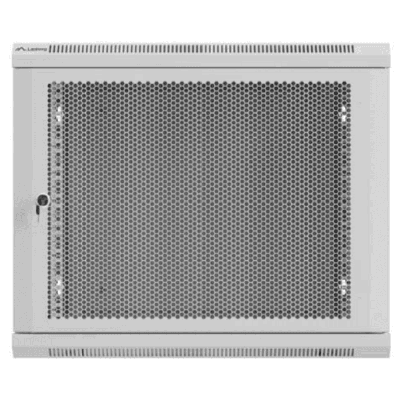 Dulap rack de perete 19", 9U, 600x600 mm, pentru asamblare, usa metalica, RAL7035, gri
