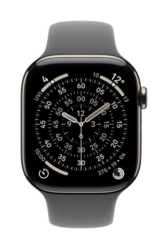 Curea pentru Apple Watch 46mm Stone Gray Sport Band - S/M