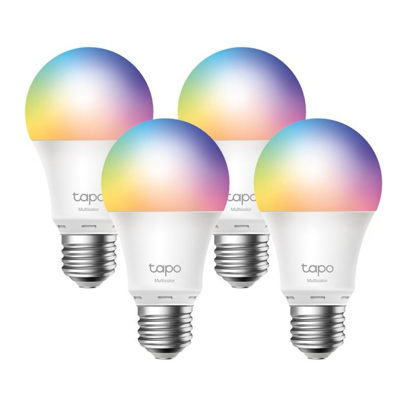 Smart Wi-Fi Light Bulb, Multicolor, 4-Pack SPEC: 2.4 GHz, IEEE 802.11b/g/n, E27 Base, 220–240 V, 50/60 Hz