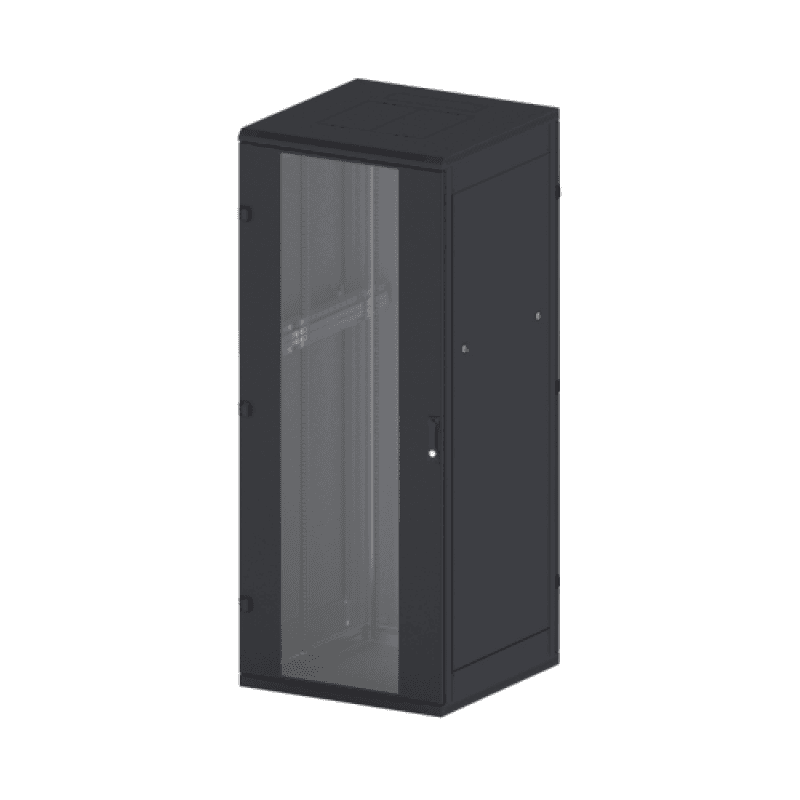 Rack de podea 19 Triton 47U 800x1000mm usa fata sticla panouri laterale/spate detasabile sectiuni pentru ventilatie