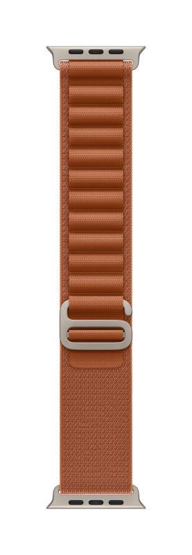 Curea pentru Apple Watch 49mm Terra Cotta Alpine Loop - Small - Natural TitaniumFinish