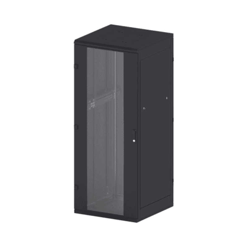 Rack de podea 19 Triton 15U 600x800mm usa fata sticla panouri laterale/spate detasabile sectiuni pentru ventilatie