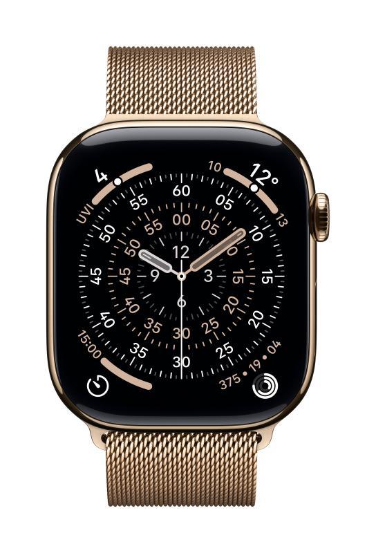 Curea pentru Apple Watch 46mm Gold Milanese Loop - S/M