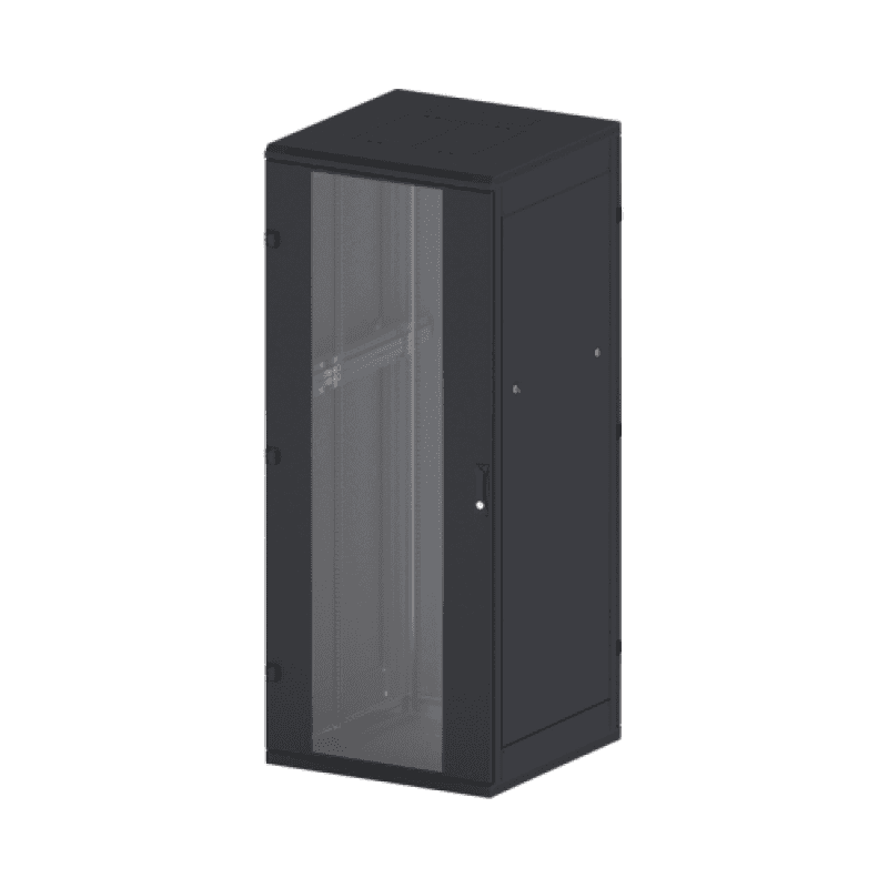 Rack de podea 19 Triton 47U 800x2000mm usa fata sticla panouri laterale/spate detasabile sectiuni pentru ventilatie