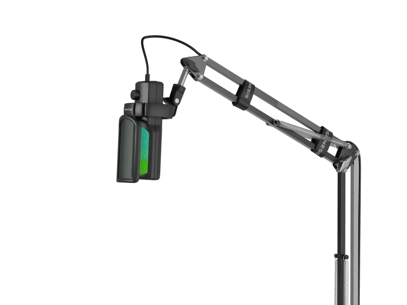Microfon Genesis Radium 251, tip Cardioid, USB, LED backlight