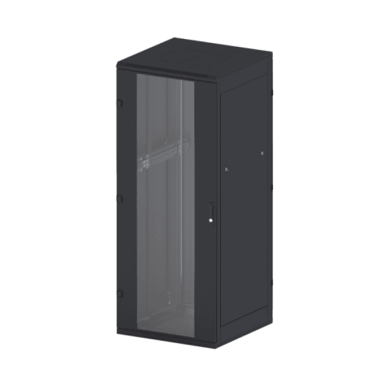 Rack de podea 19 Triton 42U 800x800mm usa fata sticla panouri laterale/spate detasabile sectiuni pentru ventilatie
