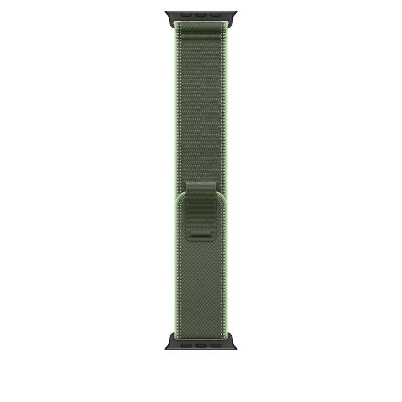 Curea pentru Apple Watch 49mm Green/Neon Trail Loop - M/L - Black Titanium Finish