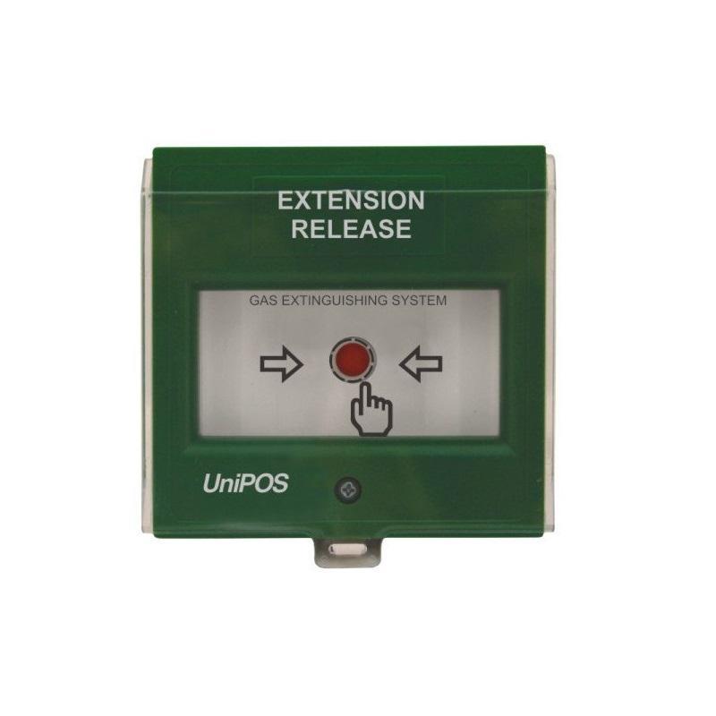 EXTENSION RELEASE Button, FD3050G;Button for activation of the automatic extinguishing starting usingadditional source