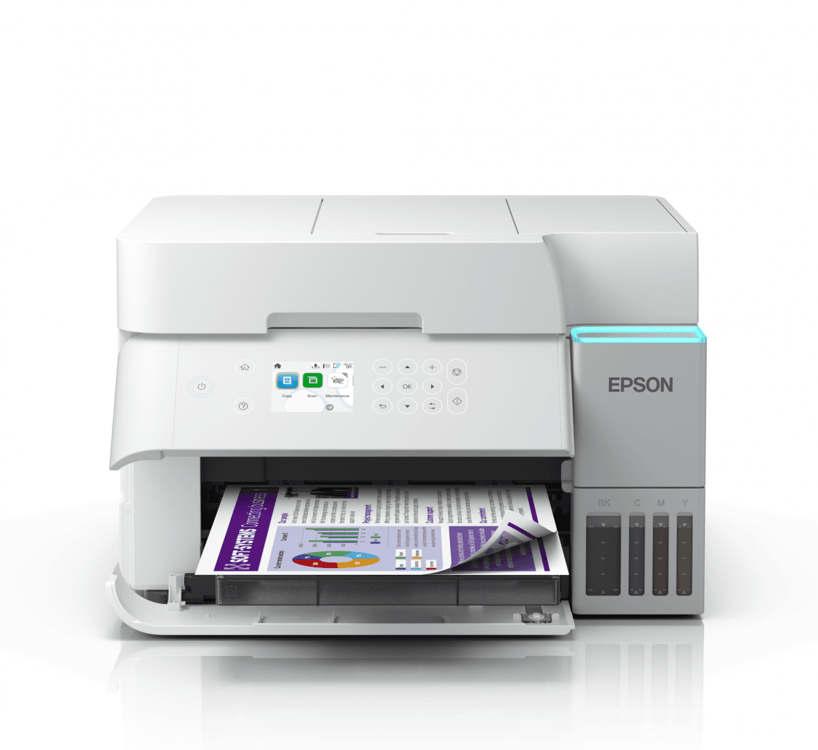 Multifunctional inkjet Epson EcoTank L6376, CISS, format A4, Color, Duplex, USB + LAN + Wi-Fi