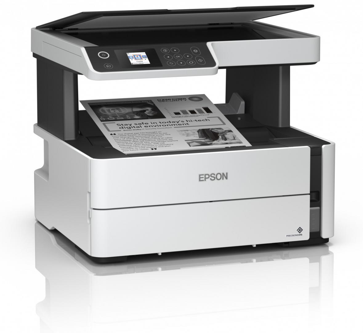 Multifunctional inkjet EPSON EcoTank M2170, format A4, Monocrom, Duplex, USB + LAN + Wi-Fi