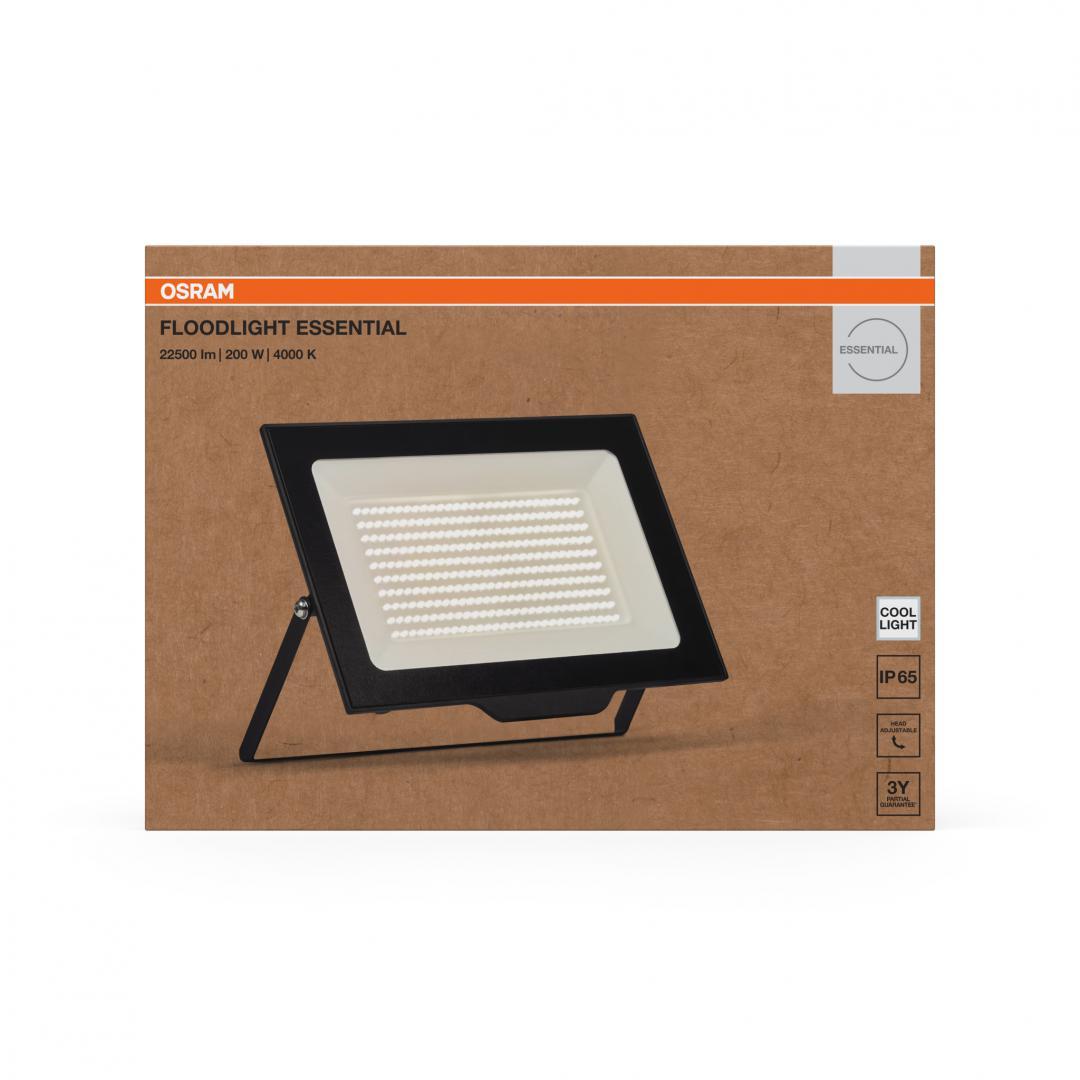 Proiector LED OSRAM FLOODLIGHT ESSENTIAL, 200W, 220-240V, 22500 lm, lumina neutra(4000K), IP65, 40.2x29.1x31cm