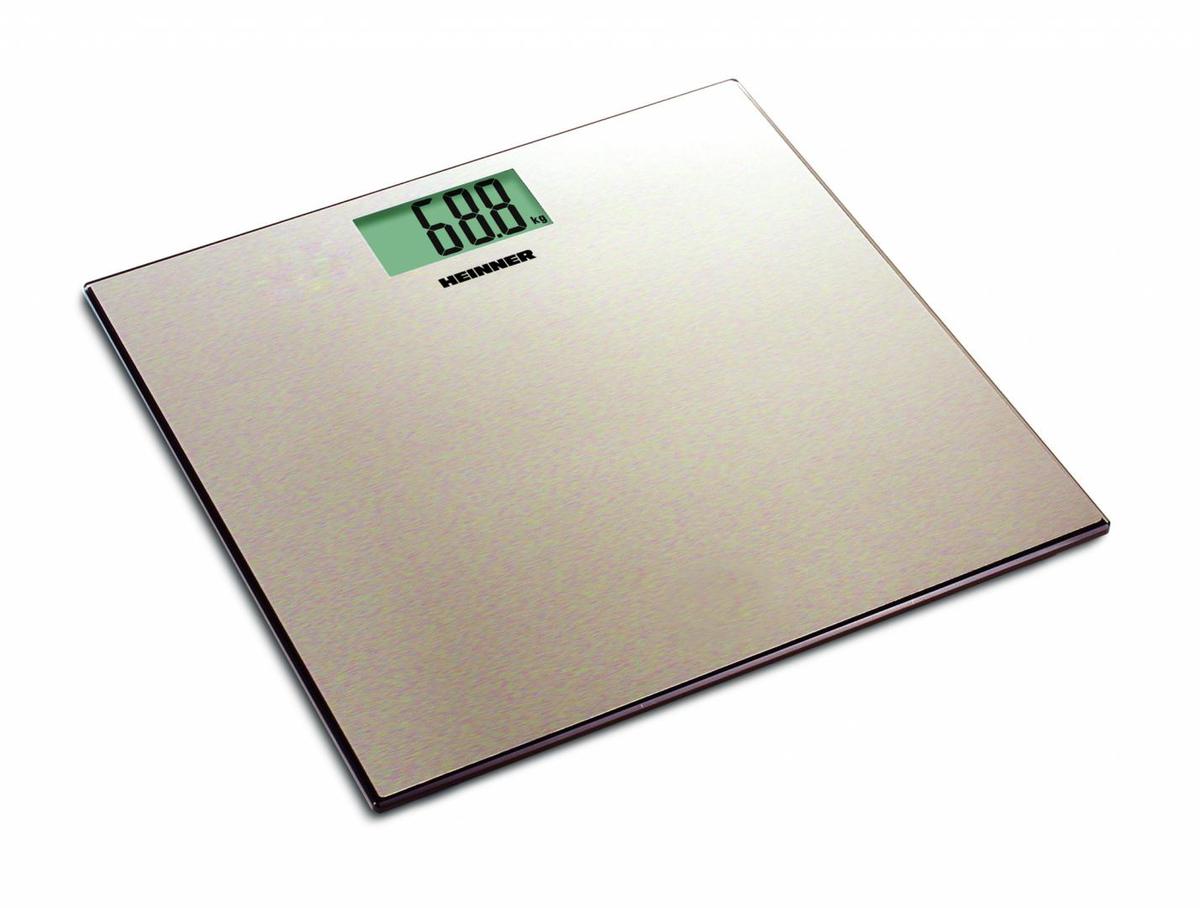 Cantar de baie Heinner HBS-180SSGD, 180kg, platforma din inox colorat, 30 x 30 cm, display LCD, baterii 2 x 1.5V AAA