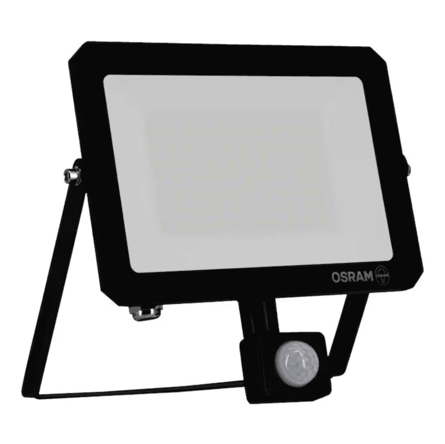 Proiector LED cu senzor de miscare si lumina Osram LUX, 50W, 220-240V, 4500 lm, lumina neutra (4000K), IP65, Negru