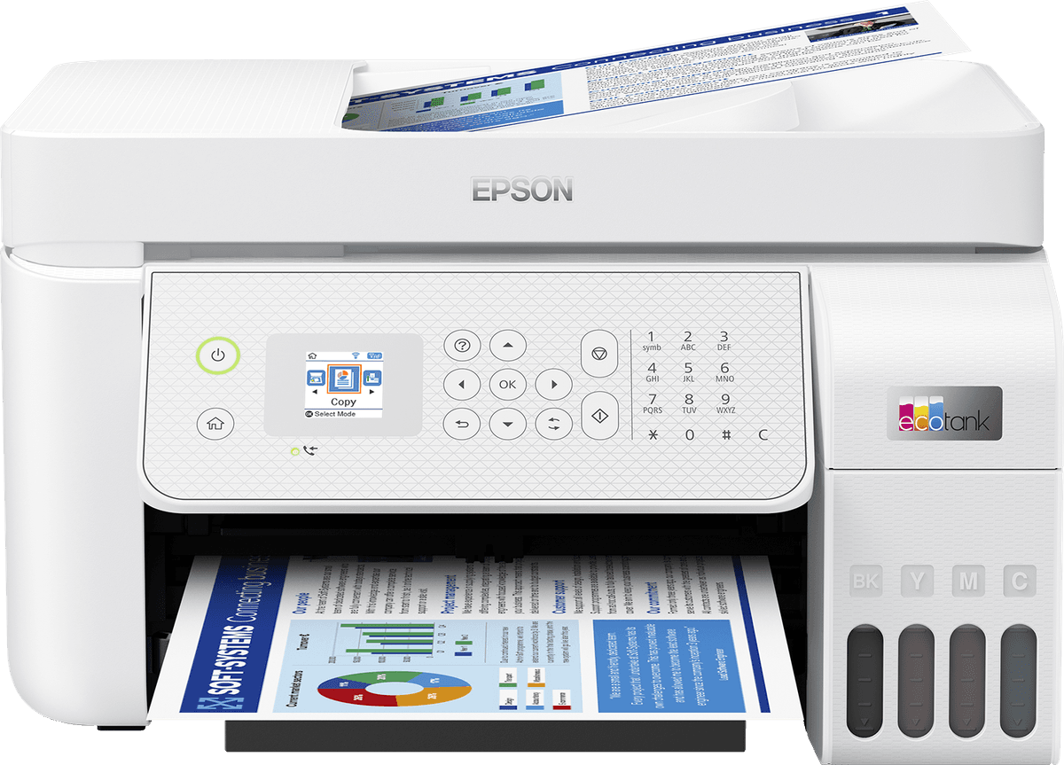 Multifunctional inkjet EPSON EcoTank L5316, CISS, format A4, Color, USB + LAN + Wi-Fi