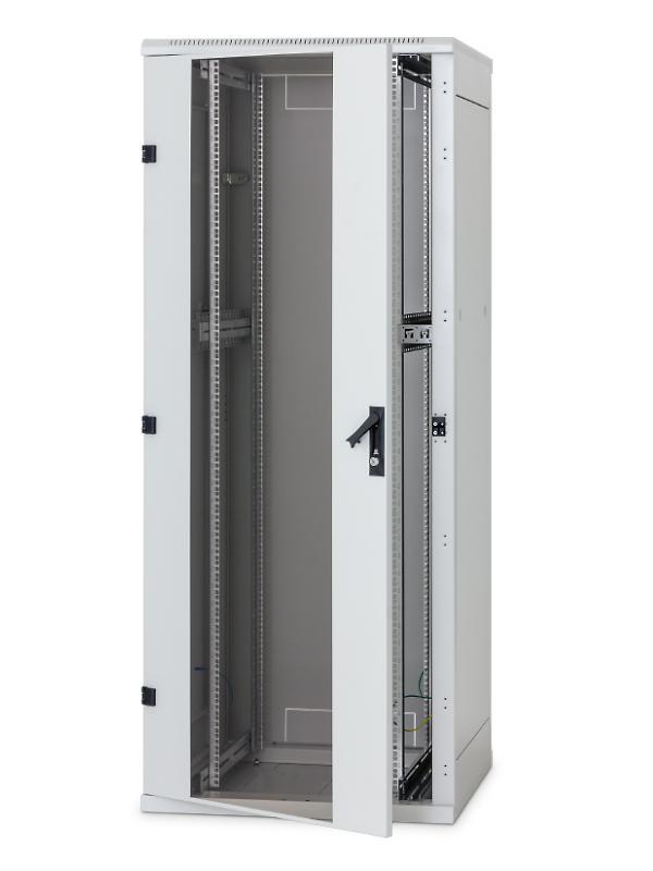 Rack de podea 19 Triton 15U 800x1000mm usa fata sticla panouri laterale/spate detasabile sectiuni pentru ventilatie