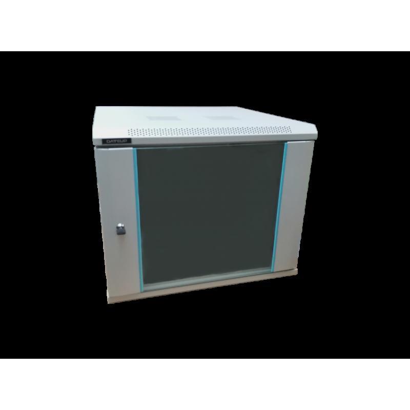 Rack 6U 600x600, montare pe perete, usa din sticla, panouri laterale detasabile si securizate, dezasamblat