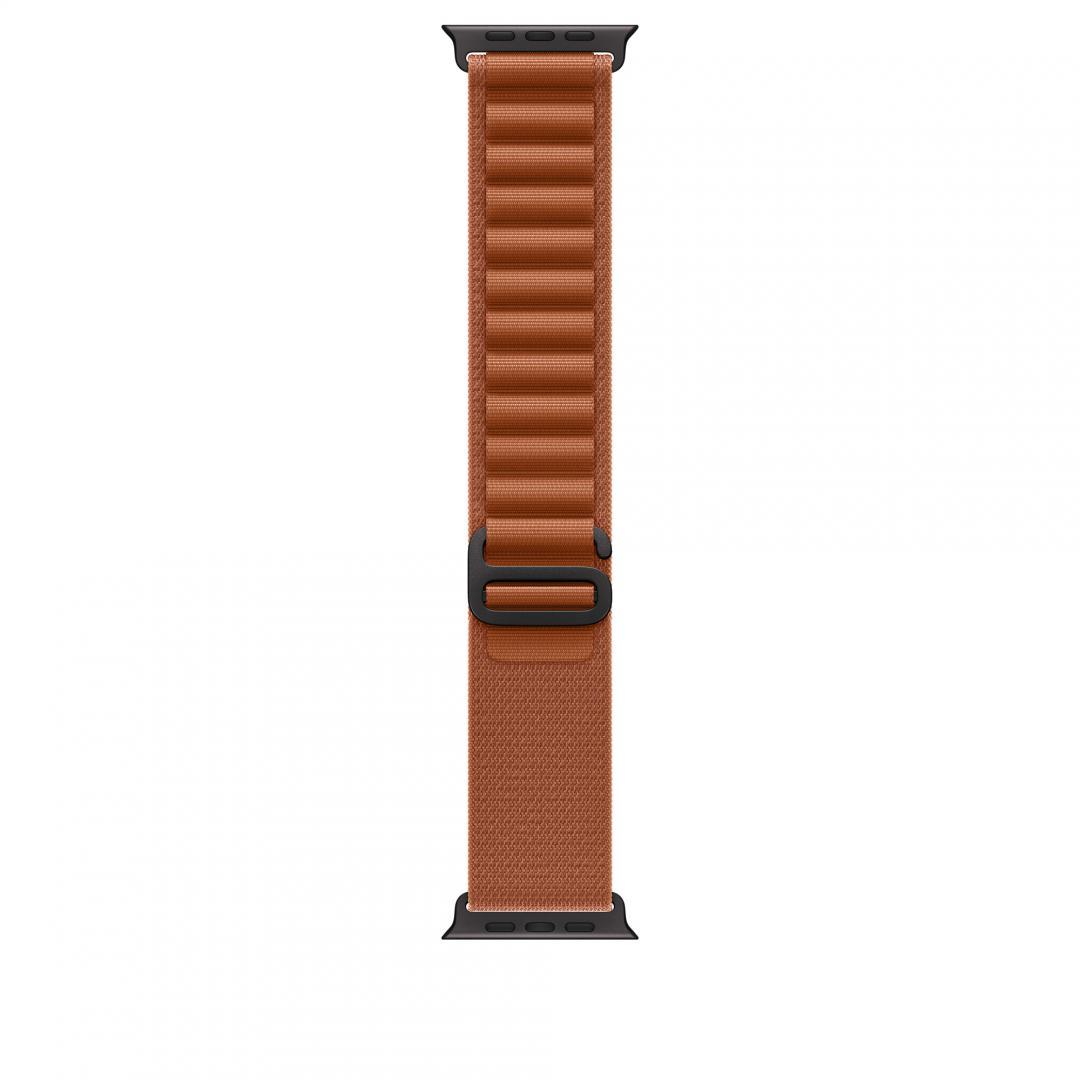 Curea pentru Apple Watch 49mm Terra Cotta Alpine Loop - Small - Black Titanium Finish