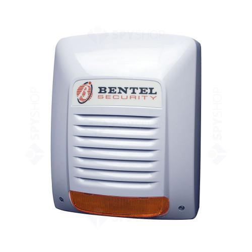 Sirena de exterior autonoma cu flash, carcasa solida din plastic foarte rezistent; placata cu otel special pentru