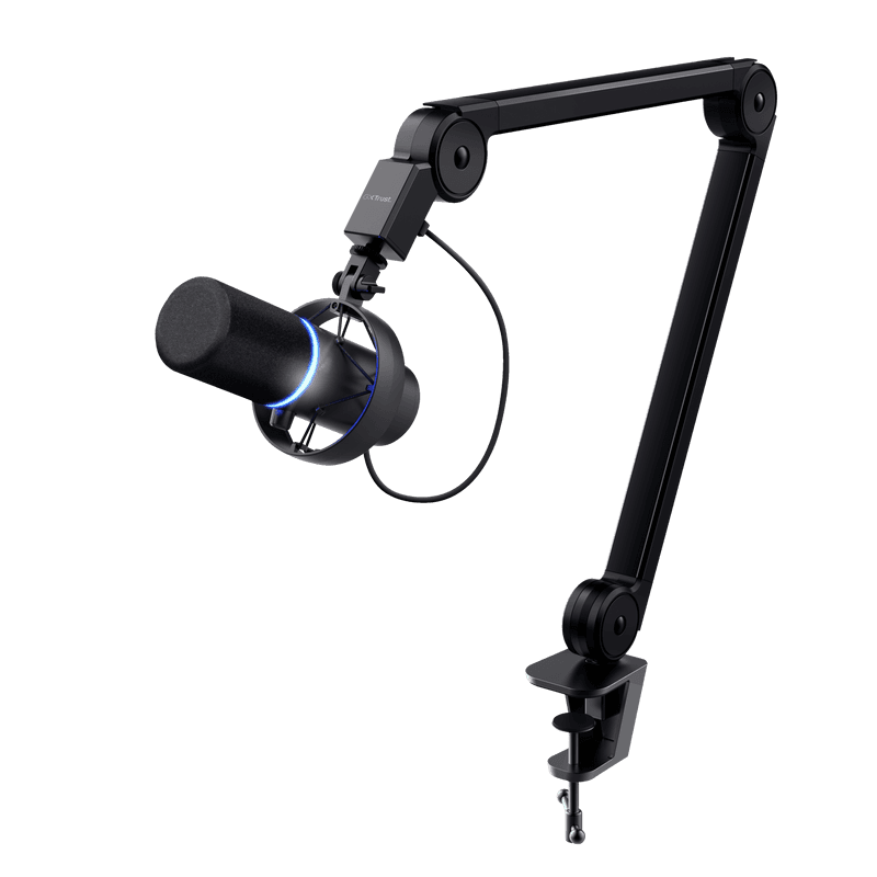 Microfon Trust GXT 255+ Onyx, tip Cardioid, USB, LED backlight