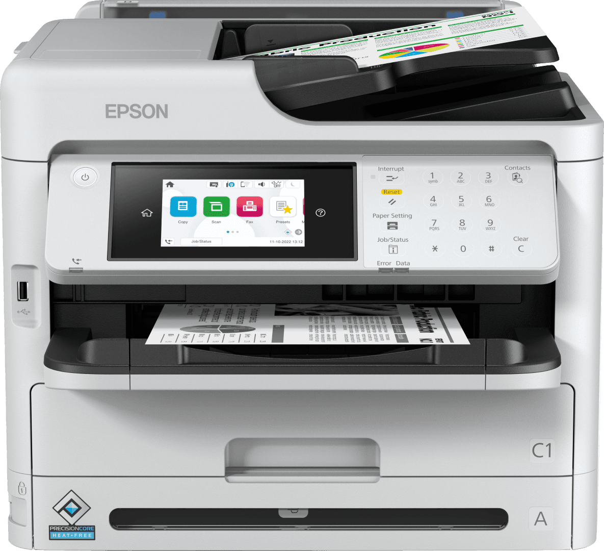 Multifunctional inkjet EPSON WorkForce Pro WF-M5899DWF, format A4, Monocrom, Duplex, USB + LAN + Wi-Fi