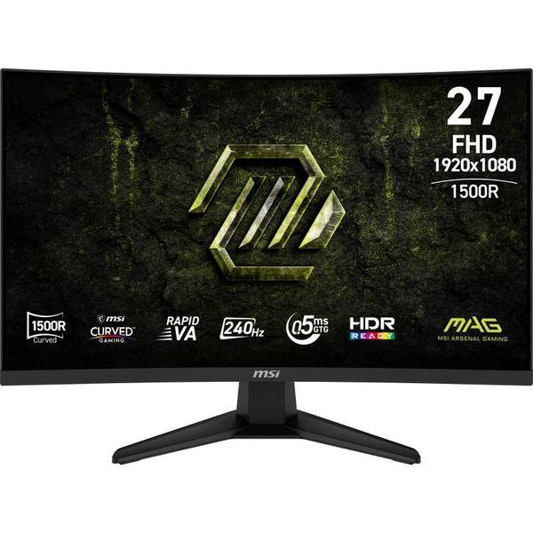 Monitor Gaming MSI MAG 275CF X24, 27", 1920 x 1080 pixeli, Black, 2 ani Garantie