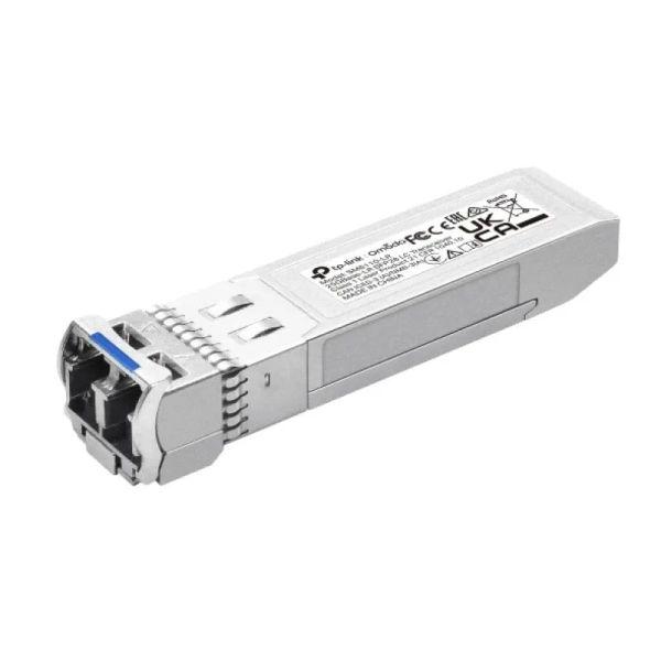 Omada 25GBase-LR SFP28 LC Transceiver SPEC: Dual Rate 25.78 Gbps and 10.31 Gbps, 1310 nm SMF (Single-mode fiber)