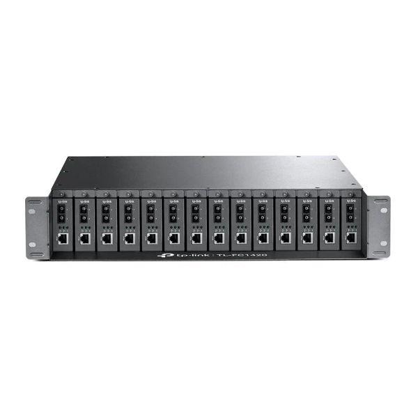 "14-Slot Media Converter Chassis SPEC: 14-Slot, Rackmount FEATURE: Redundant Power Supply