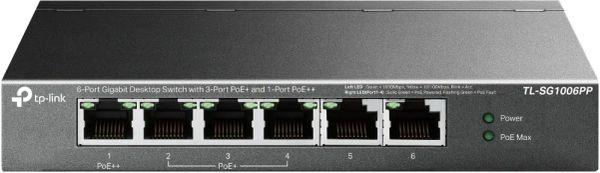 Switch TP-LINK Gigabit TL-SG1006PP, 6 porturi, PoE