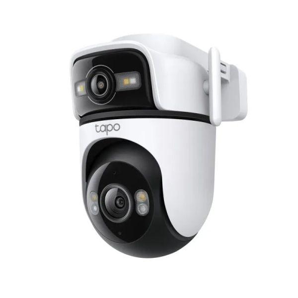 Outdoor Dual Lens Pan/Tilt Security Camera SPEC:2K (2304x1296) & 2K (2304x1296), 2.4 GHz
